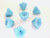 blue 8x6mm bell flower Czech glass beads