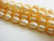 Pink 4x6mm oval freshwater pearl beads