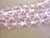 Transparent pink 12mm faceted bicone glass crystal bead