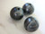 Marbled Gray 20mm Round Acrylic Beads