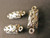 Silver tone 5x16mm filigree link connector