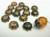 Antique copper finish 10mm spike flower bead caps