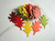 Autumn Mix Oak Leaf Die Cuts 1 3/8 x 2 Inch Cut Out Punches Green Orange Yellow Brown Cardstock Paper | Ready to Ship