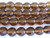 brown 8mm triangle cut Czech glass bead