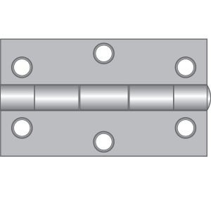 Hinges 75 X 50 Zinc (Loose Pin) Mount ITM