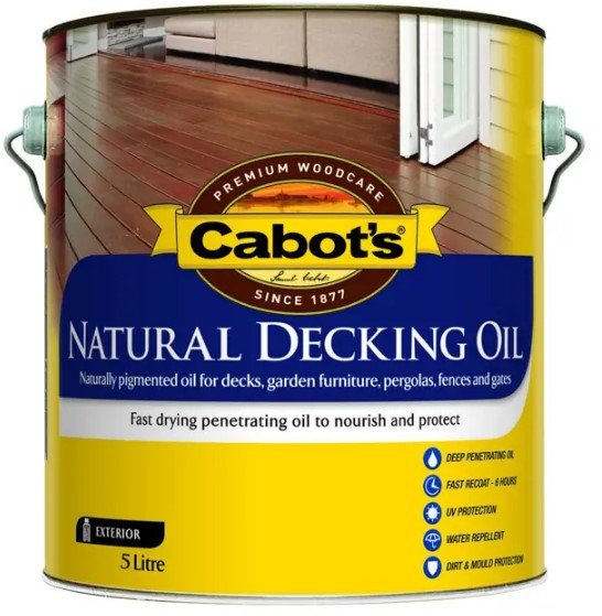 Cabots Natural Deck Oil Kwila 5L Mount ITM