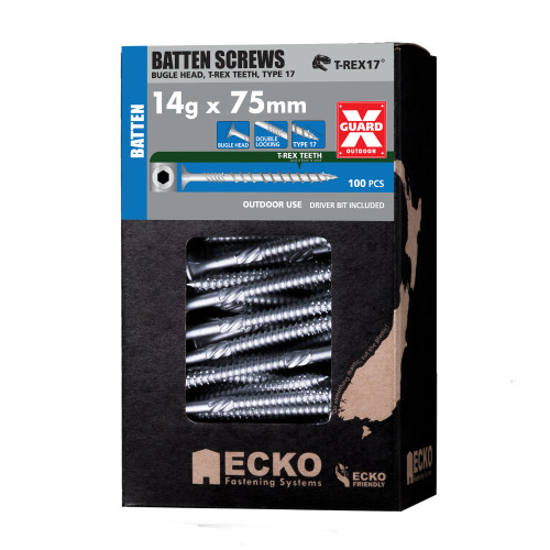 Screw Batten Bugle Trex Xguard 14G X  75 100Pkt