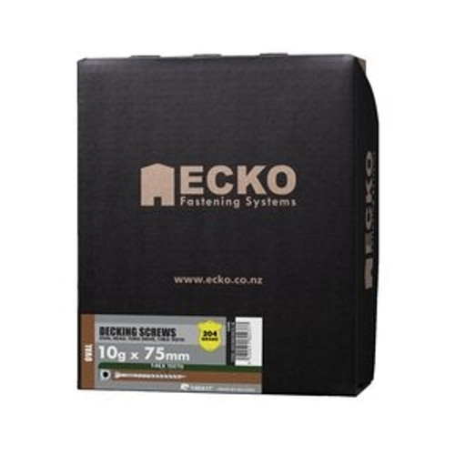 Ecko Deck Screw 10 X 75 Oval T25 S/S304 1000Pk