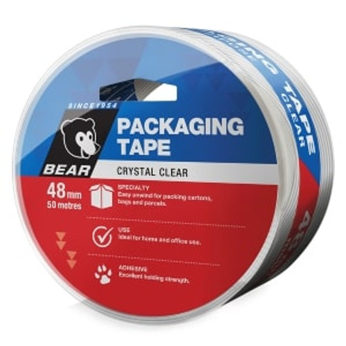 Bear Crystal Clear Packaging Tape 48Mm X 50M