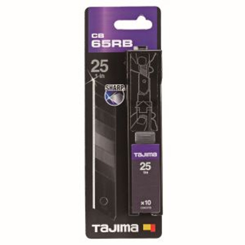 Tajima Cb65rb 25Mm Premium Blades Black 10Pk