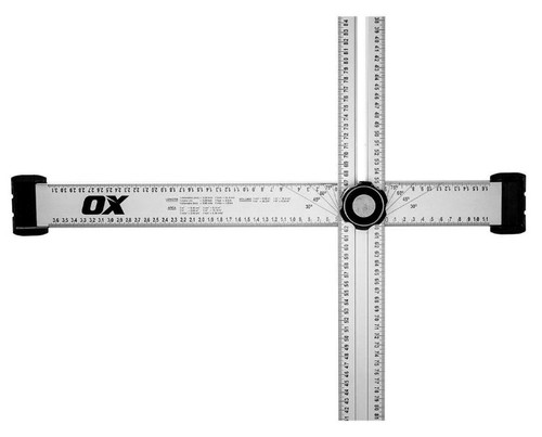 Ox Pro Adjustable T Square Metric 1200Mm