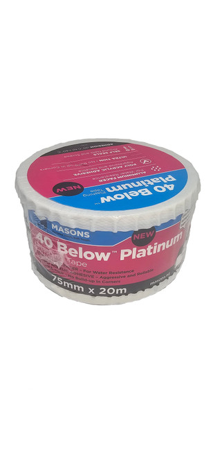 40 Below Platinum Flashing Tape 75Mm X 20M