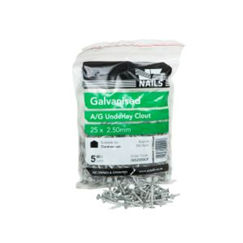 Galv Nails Tile & Slate Clout 25 X 2.50 500G
