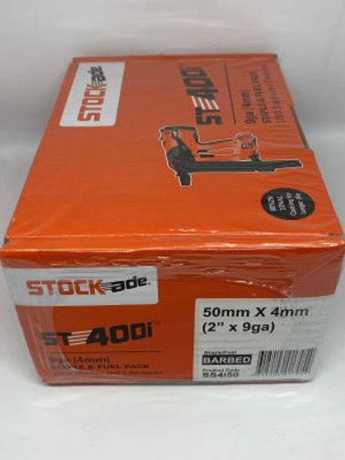 Stockade 50 X 4.00 Staple & Fuel Pack (1000/Box) For St400i