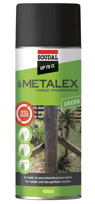 Metalex Timber Preservative Aerosol 400Ml Green