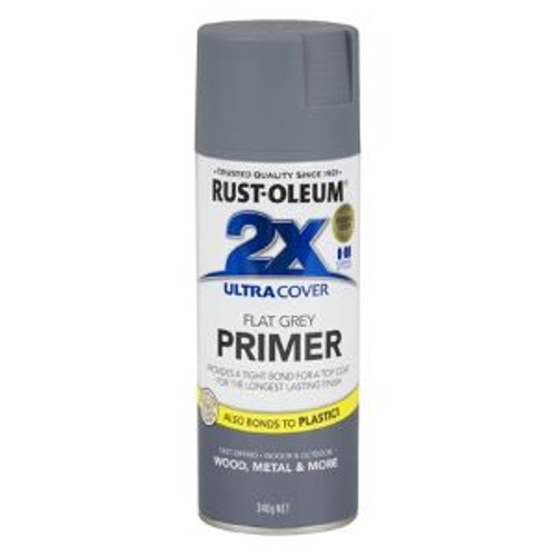 2X Ultra Cover Flat Grey Primer 340G Aerosol