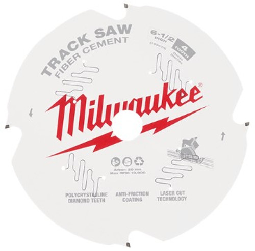Milw Tracksaw Blade 165Mm 4T Fibre Cement