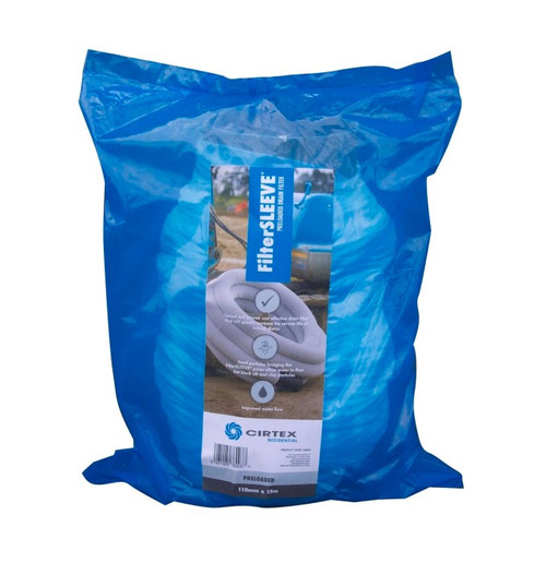 Cirtex  Filter Sleeve 110Mm X 15M Pre-Loaded