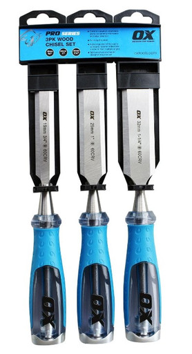 Ox Pro Chisel Set 3Pc - Mount ITM