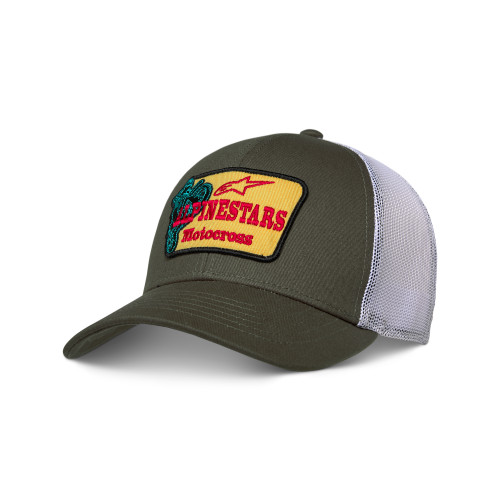 Hardware Trucker Hat Military/White