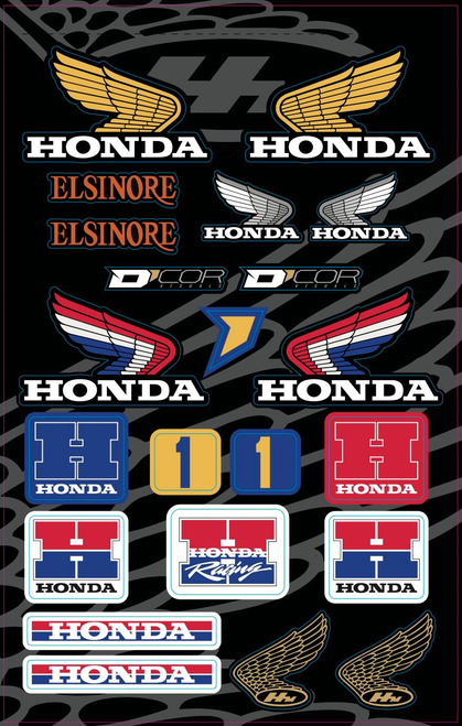 Decal Sheets Honda Decal Sheets Honda