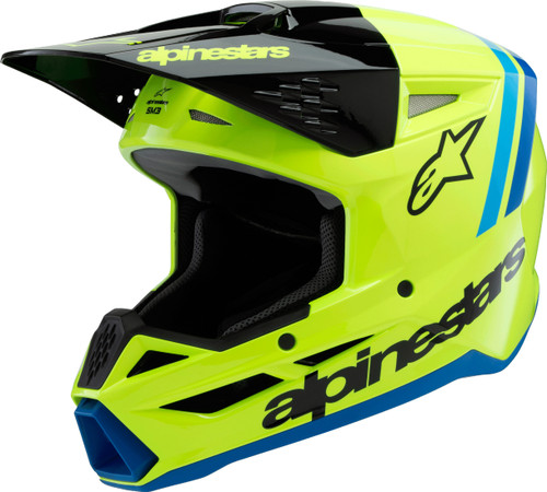 Sm3 Youth Radium Helmet Ylw Fluo/Blk/Blue Ym