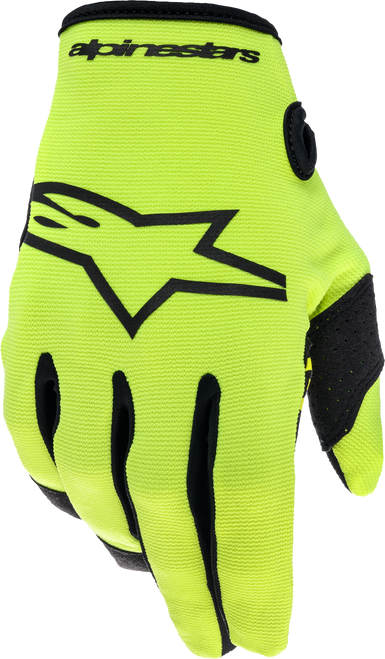 Youth & Kids Radar Gloves Yellow Fluo/Black Lg