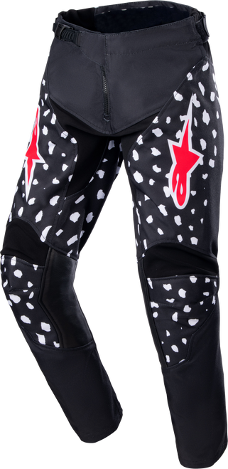 Youth Racer North Pants Black/Neon Red 24
