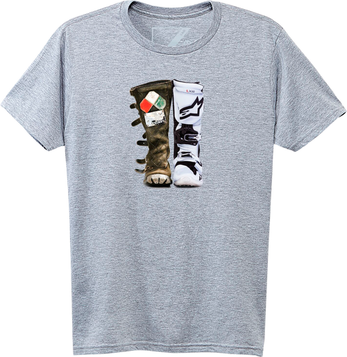 Roots Tee Grey Heather Lg