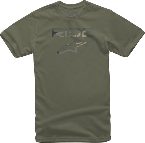 Ride 2.0 Camo Tee Military Sm