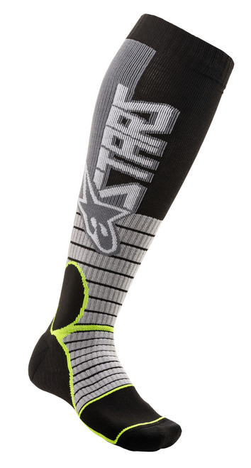 Mx Pro Socks Cool Grey/Yellow Medium