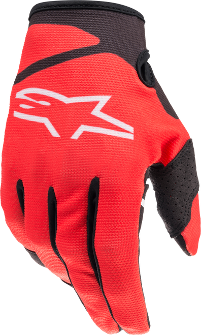 Youth Radar Gloves Bright Red/Black Sm