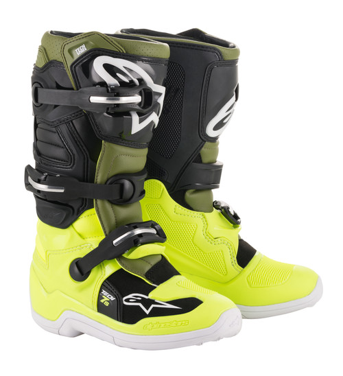 Youth Tech 7s Boots Yellow/Military/Black Sz 08 Youth Tech 7s Boots Yellow/Military/Black Sz 08