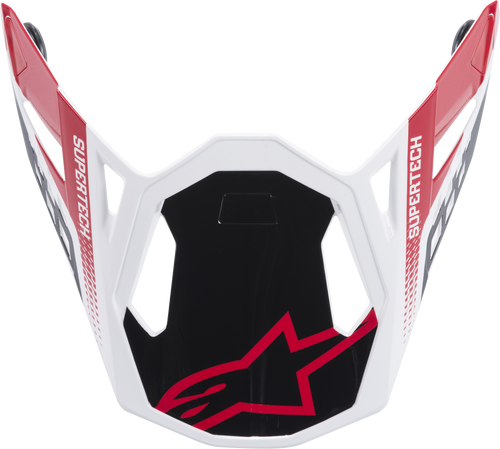 M8 Triple Helmet Visor Black/White/Red M8 Triple Helmet Visor Black/White/Red