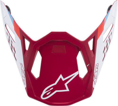 M8 Contact Helmet Visor Red/White M8 Contact Helmet Visor Red/White