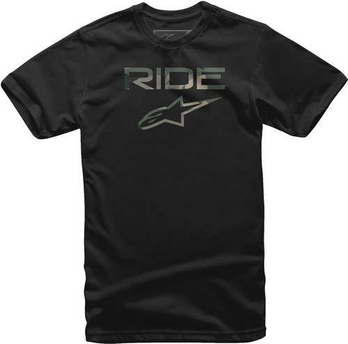 Ride 2.0 Camo Tee Black Md