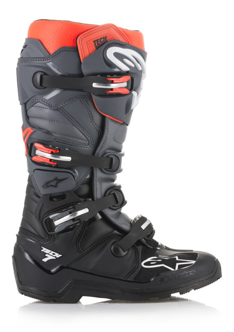 Tech 7 Enduro Boots Black/Grey/Red Sz 10