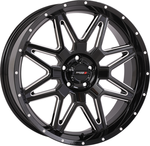 St7 Wheel 20x7 4+3 (+10mm) 5/4.5 Gloss Black Milled
