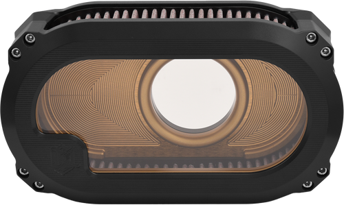 Nl M8 Air Cleaner W/Glass Black W/Gold