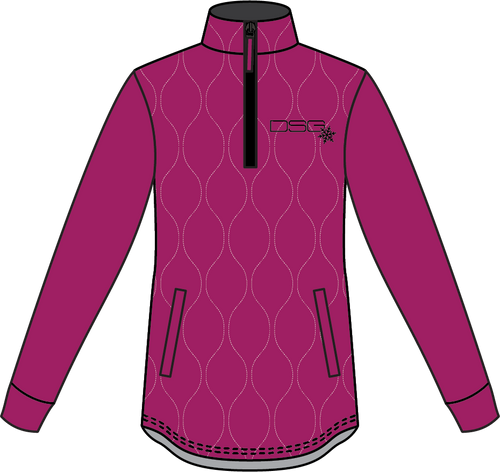 Cassandra Technical Sweater Berry/Black Md