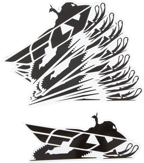 Snow Sticker   10/Pk 8" Snow Sticker   10/Pk 8"