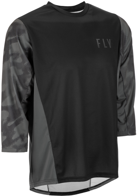 Ripa 3/4 Sleeve Jersey Black/Grey Camo Md Ripa 3/4 Sleeve Jersey Black/Grey Camo Md