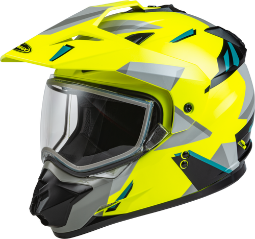 Gm 11s Ripcord Adventure Snow Helmet Hi Vis/Grey/Blue 2x