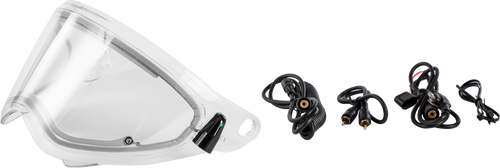 Trekker Helmet Electric Shield Clear W/Cord Kit Trekker Helmet Electric Shield Clear W/Cord Kit