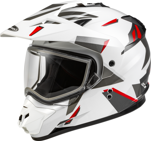 Gm 11s Ripcord Adventure Snow Helmet White/Grey/Red Sm