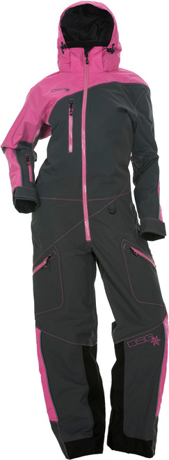 Monosuit W/Drop Seat Pink/Grey 2x