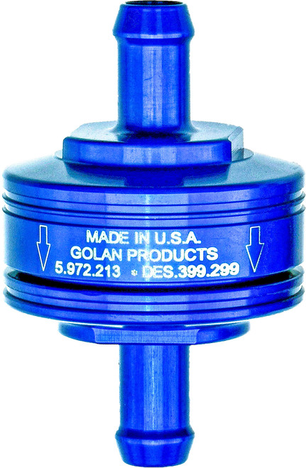 Super Mini Fuel Filter Blue 5/16" Barb Fitting Super Mini Fuel Filter Blue 5/16" Barb Fitting