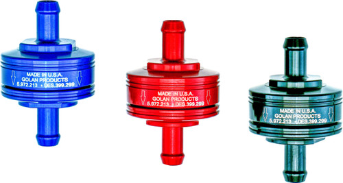 Super Mini Fuel Filter Red 1/4" Barb Fitting Super Mini Fuel Filter Red 1/4" Barb Fitting