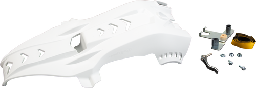 Fortress Skid Plate With Link Protector White
