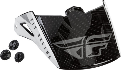 Kinetic Straight Edge Visor Black/White Kinetic Straight Edge Visor Black/White